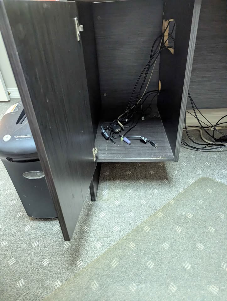 Entire black corner Desk with section chair - photo 3