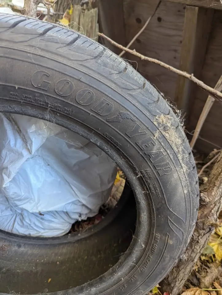 Tires Goodyear weather ready all season. Tires used one summer 2 image indicator(3)