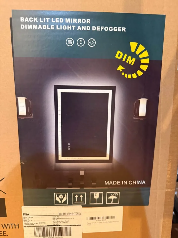 LED dimmable bathroom mirror image indicator(2)