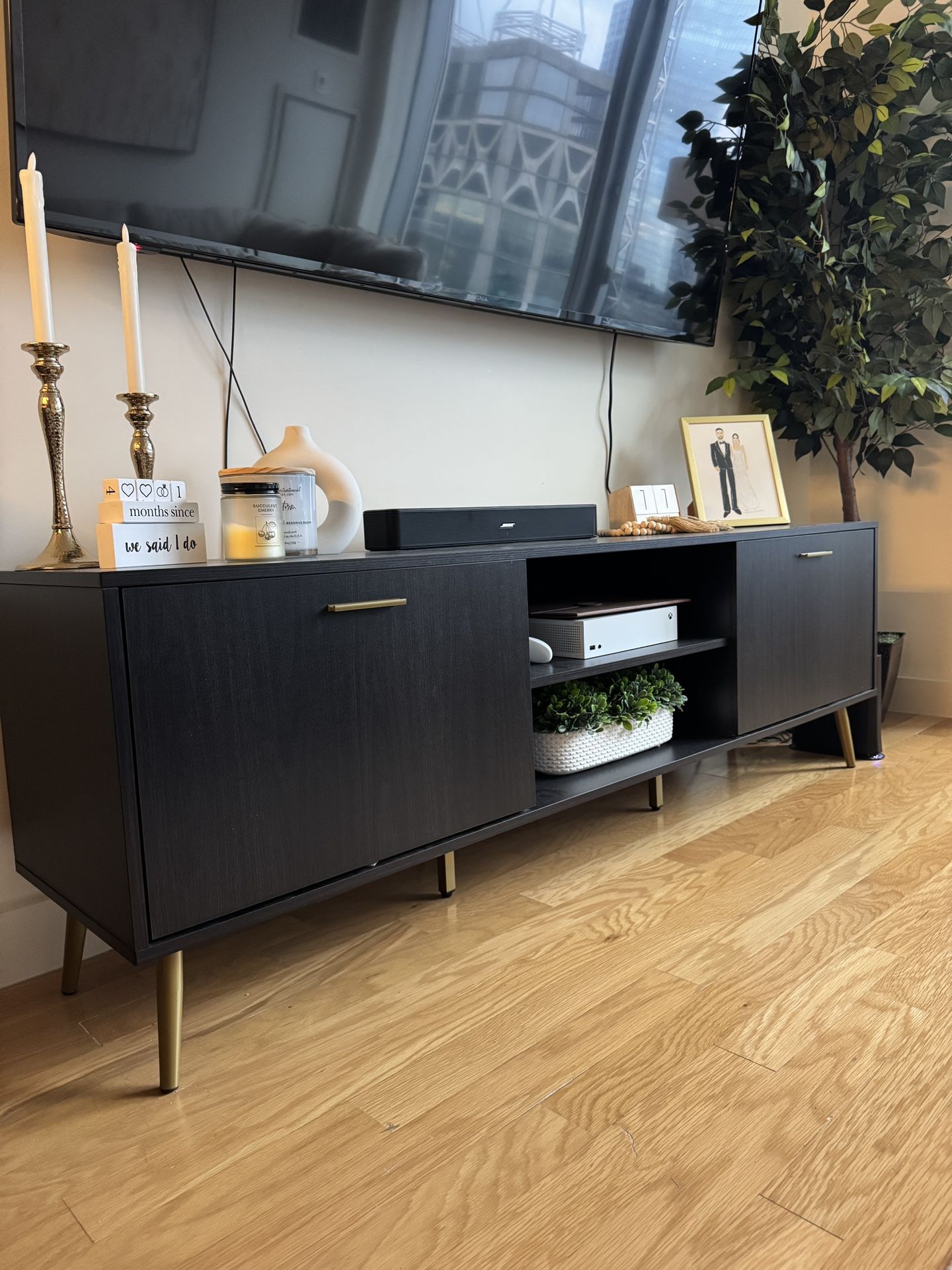 Black TV Stand