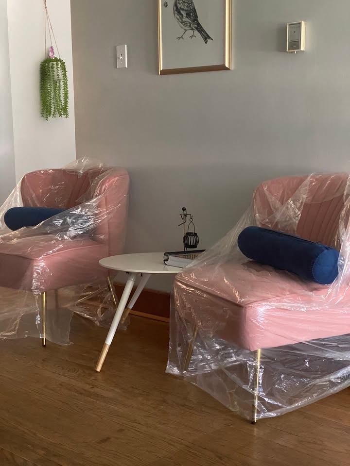 2x Euclid Upholstered Accent Chair (Clamshell Style 2x $250) - photo 2