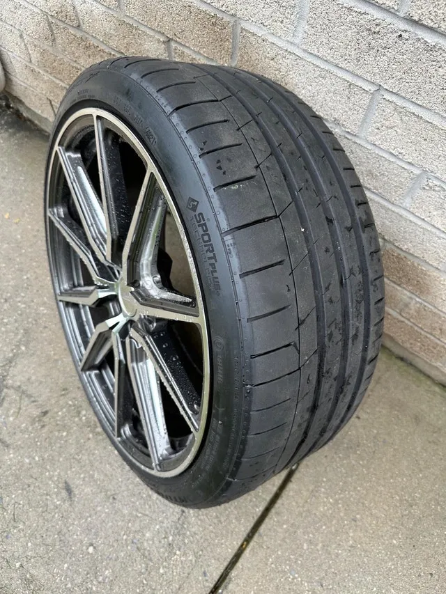 Vossen HF-3 20” Wheels + Continental Tires Gloss Graphite image indicator(3)