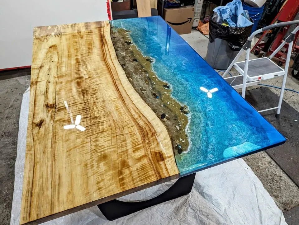 ✨Custom-Made River Tables✨ by Rough Around the Edges Designs image indicator(2)