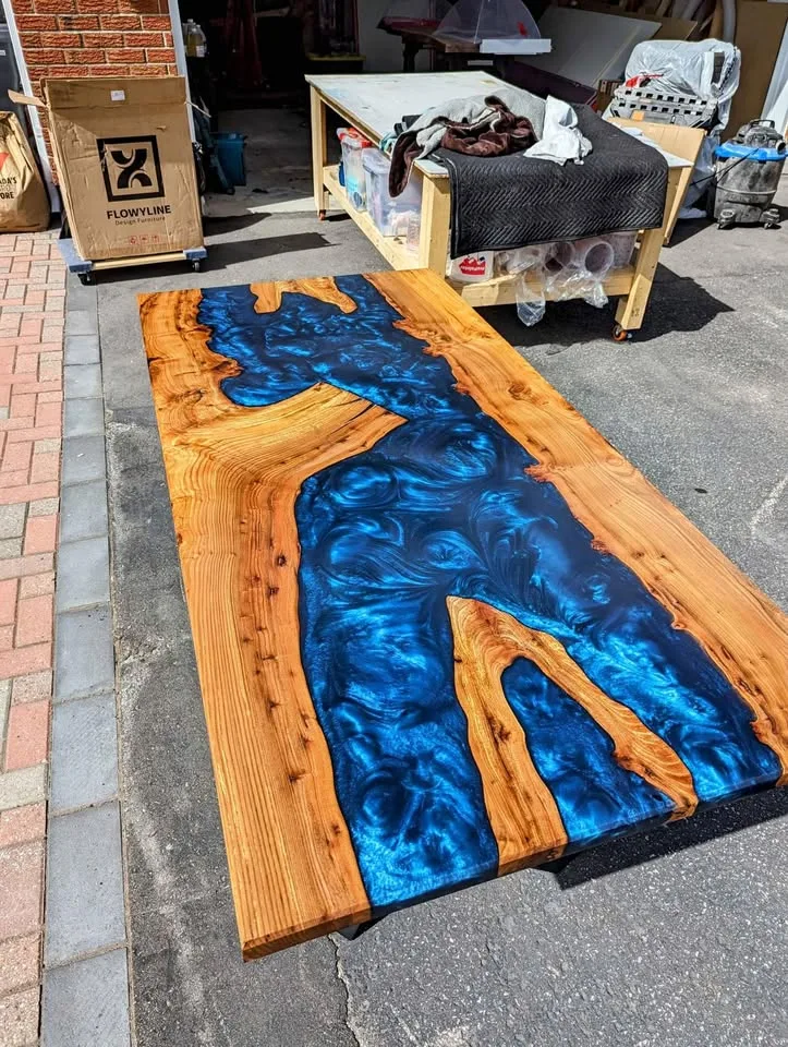 ✨Custom-Made River Tables✨ by Rough Around the Edges Designs image indicator(5)