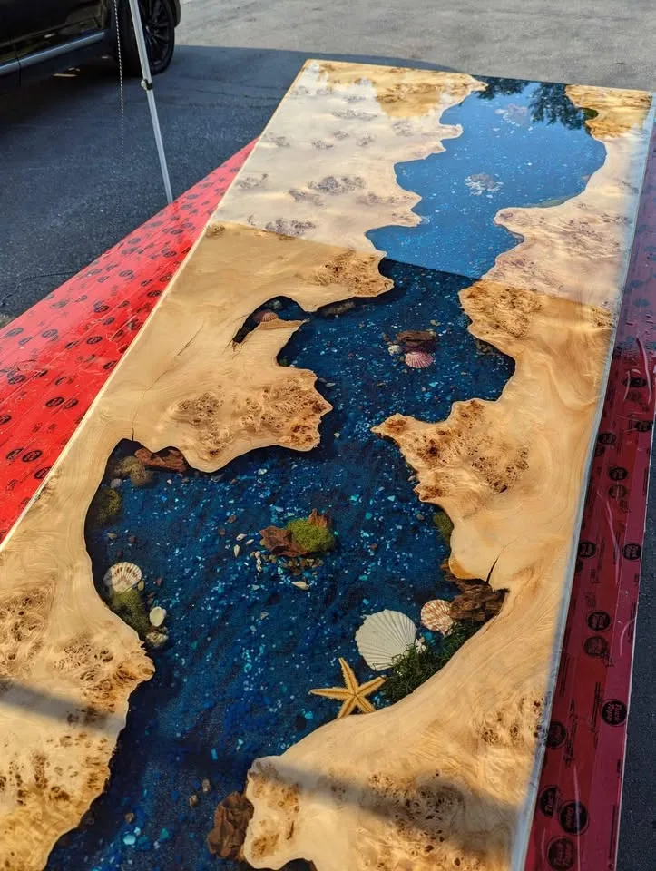 ✨Custom-Made River Tables✨ by Rough Around the Edges Designs image indicator(8)