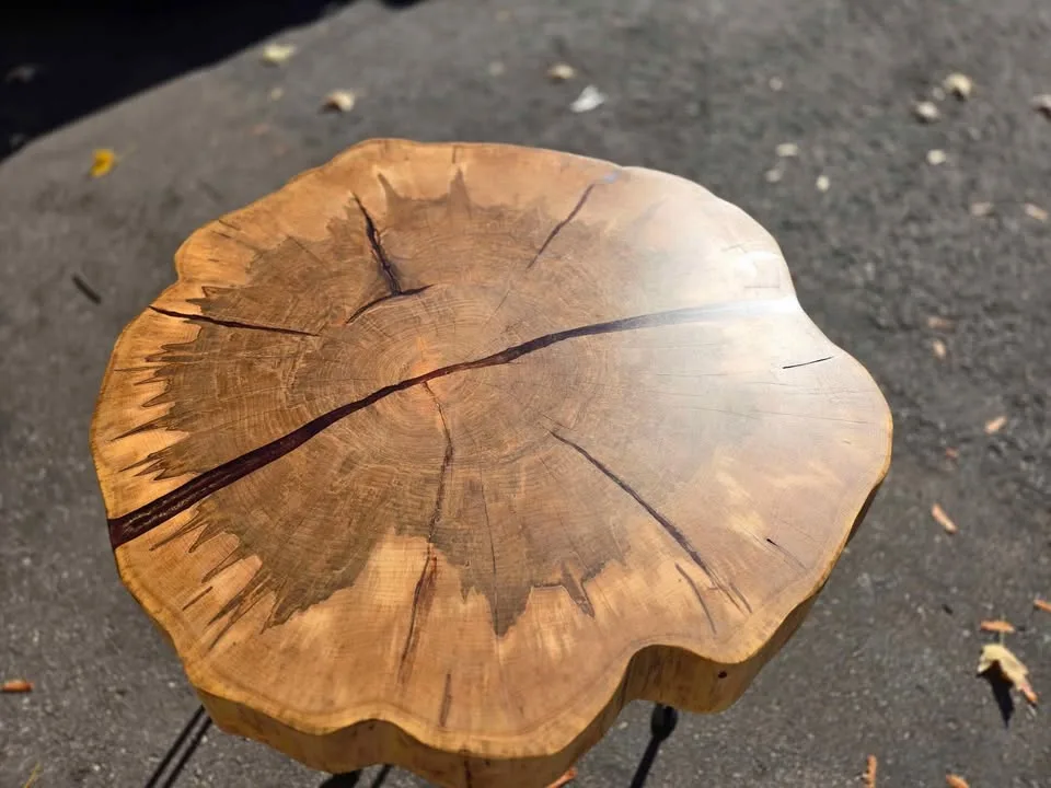 🧨AMBROSIA MAPLE🧨 Side Table or Small Coffee Table 35 by 35 inch image indicator(2)