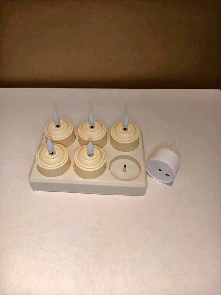 6 pack rechargeable flameless tea lights - Available for sale thumbnail