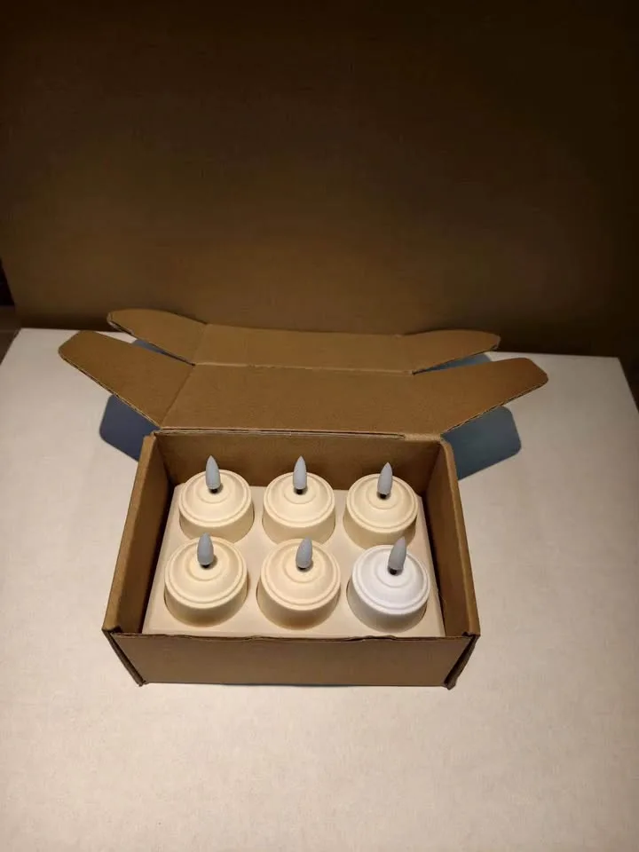 6 pack rechargeable flameless tea lights - Available for sale image indicator(5)