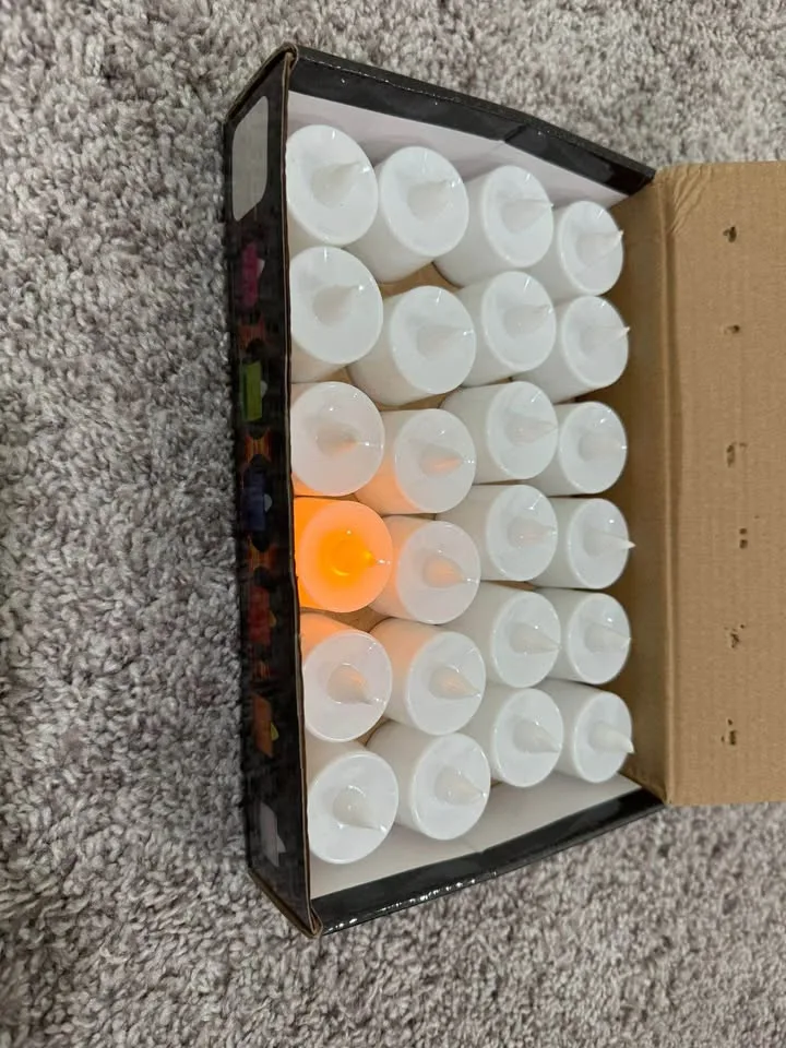 24 pack flameless tea lights - Available for sale image indicator(2)