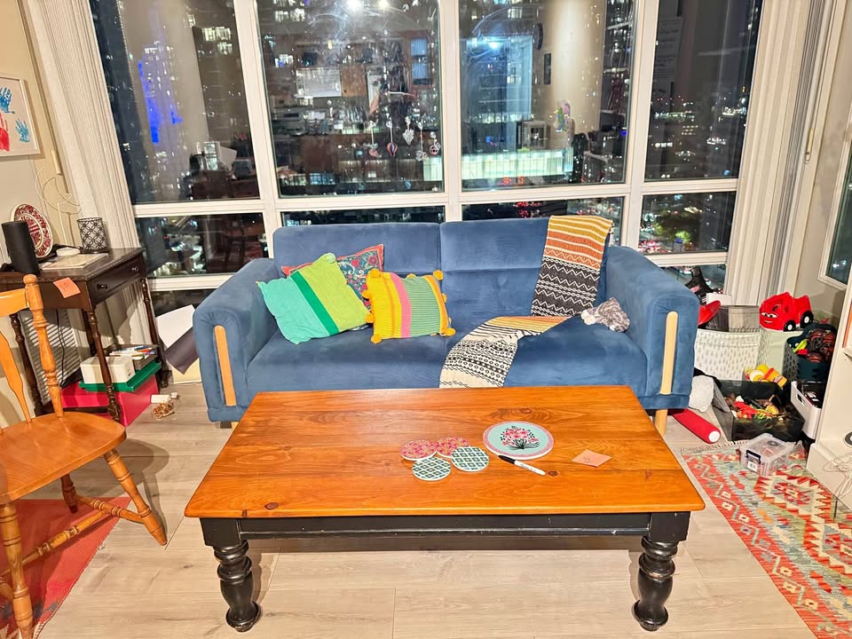 Sofa and table