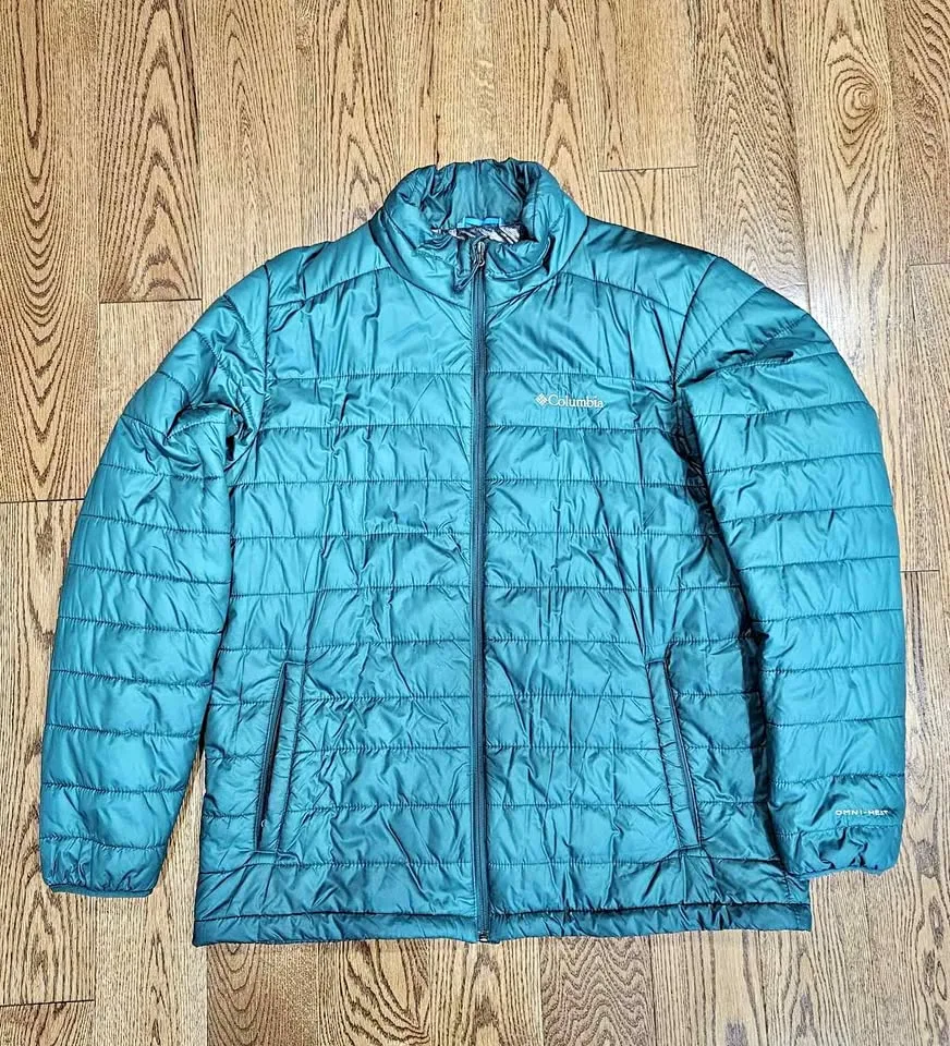 Columbia Teal Puffer Jacket L