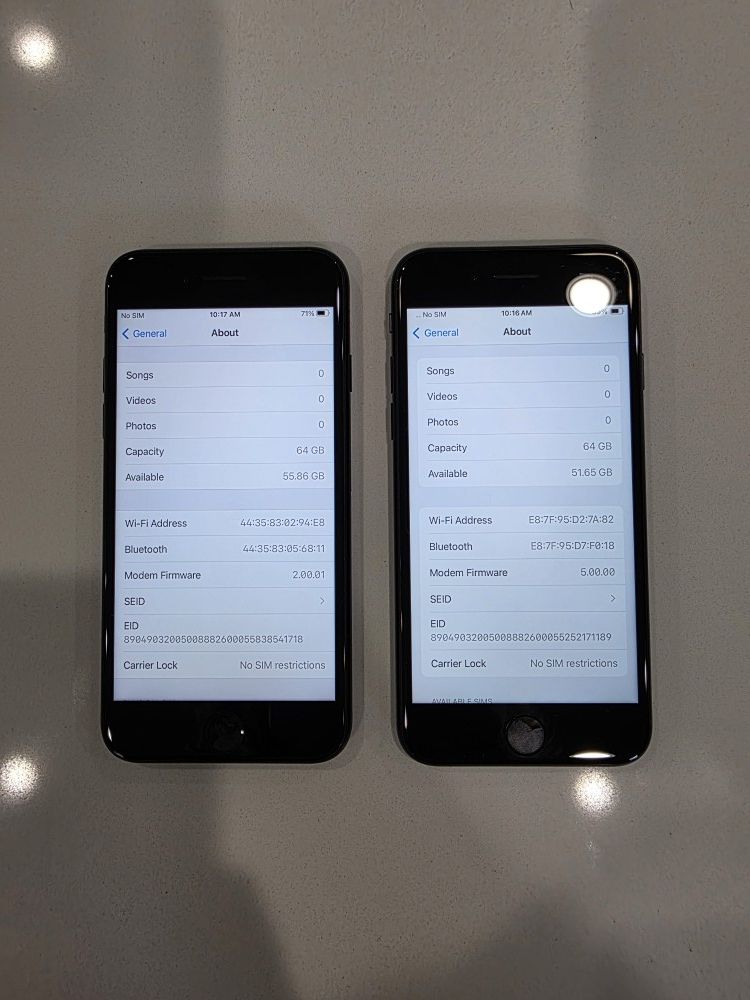 Lot Of 2 Iphone SE 64GB Unlocked - photo 2