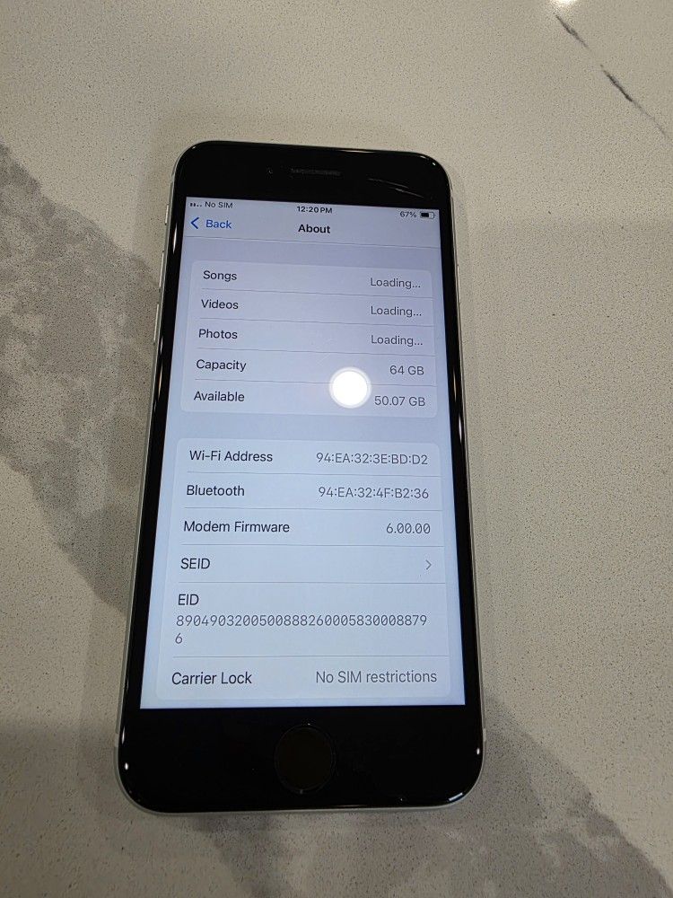 Apple Iphone SE 2nd Gen 64Gb White UNLOCKED - photo 2