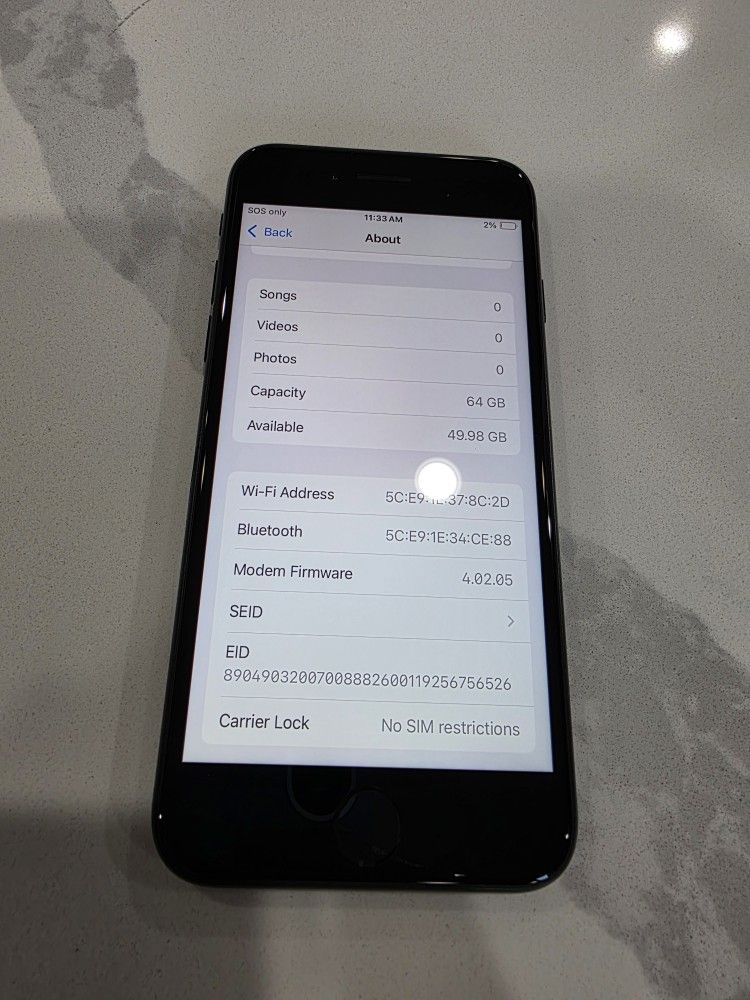 Apple Iphone SE 64GB Black Unlocked - photo 2