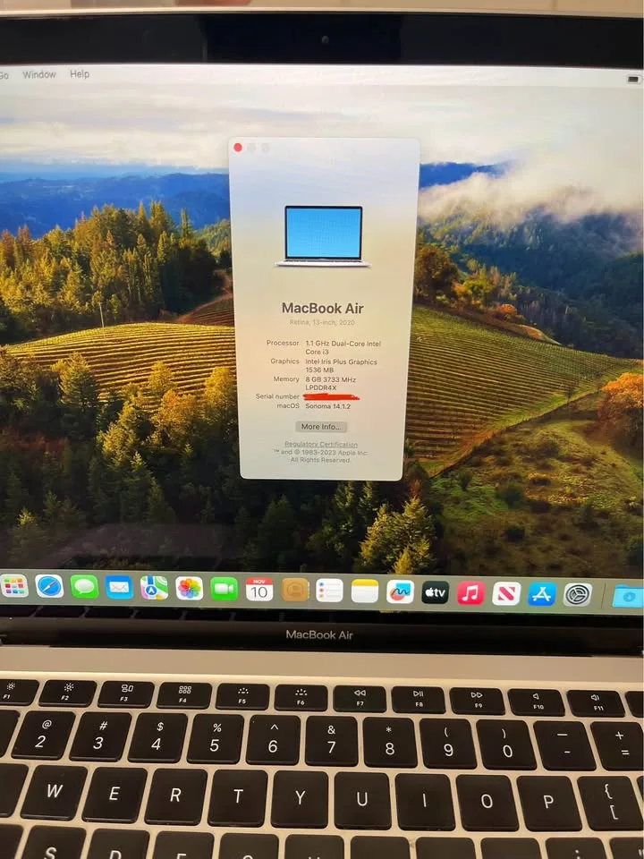 Macbook Air 2020 256GB with Box image indicator(3)