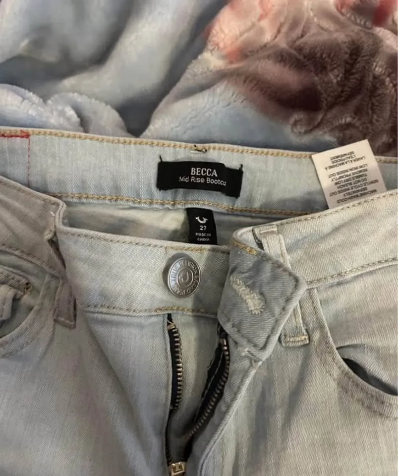 👖 True Religion Bootcut Jeans – Size 27 (Light Wash) 👖 image indicator(2)