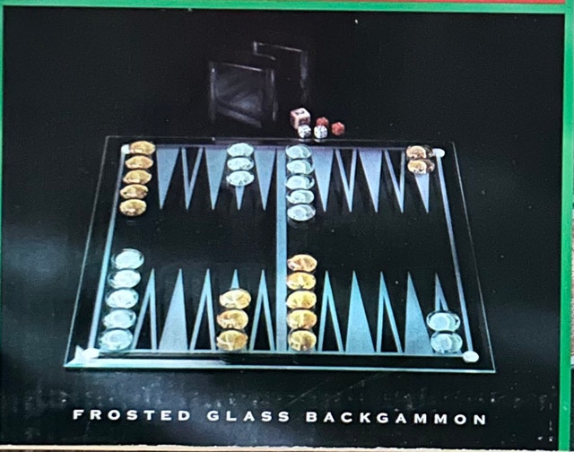 Frosted Glass Backgammon