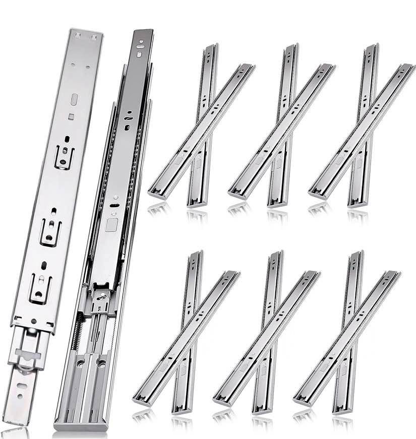 12 inch Drawer Slides 6 Pairs Soft Self Close