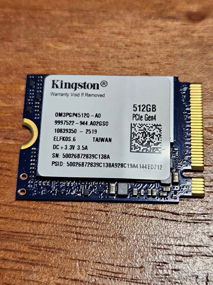 Kingston 512GB M.2 NVMe SSD — Brand New / Unused