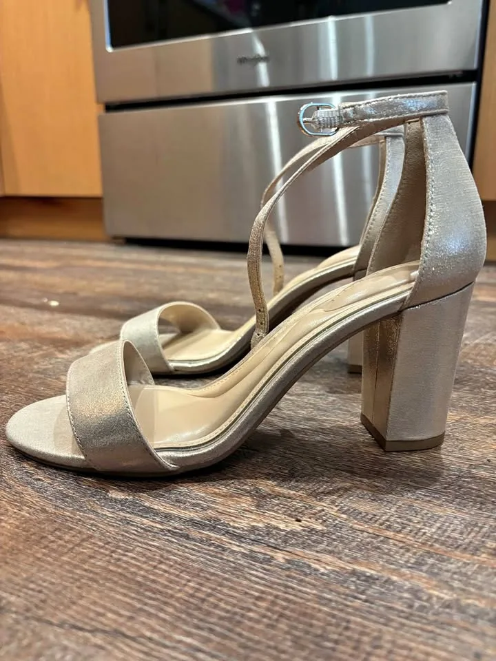 Gold heels - brand new