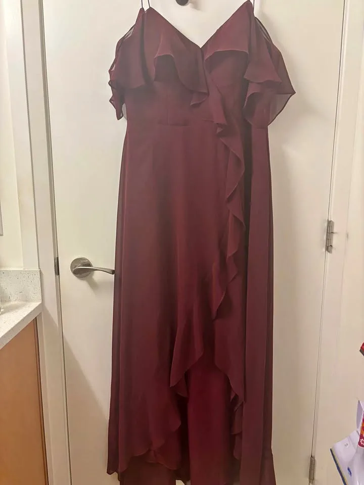 Gorgeous Burgundy Bridesmaid Dress