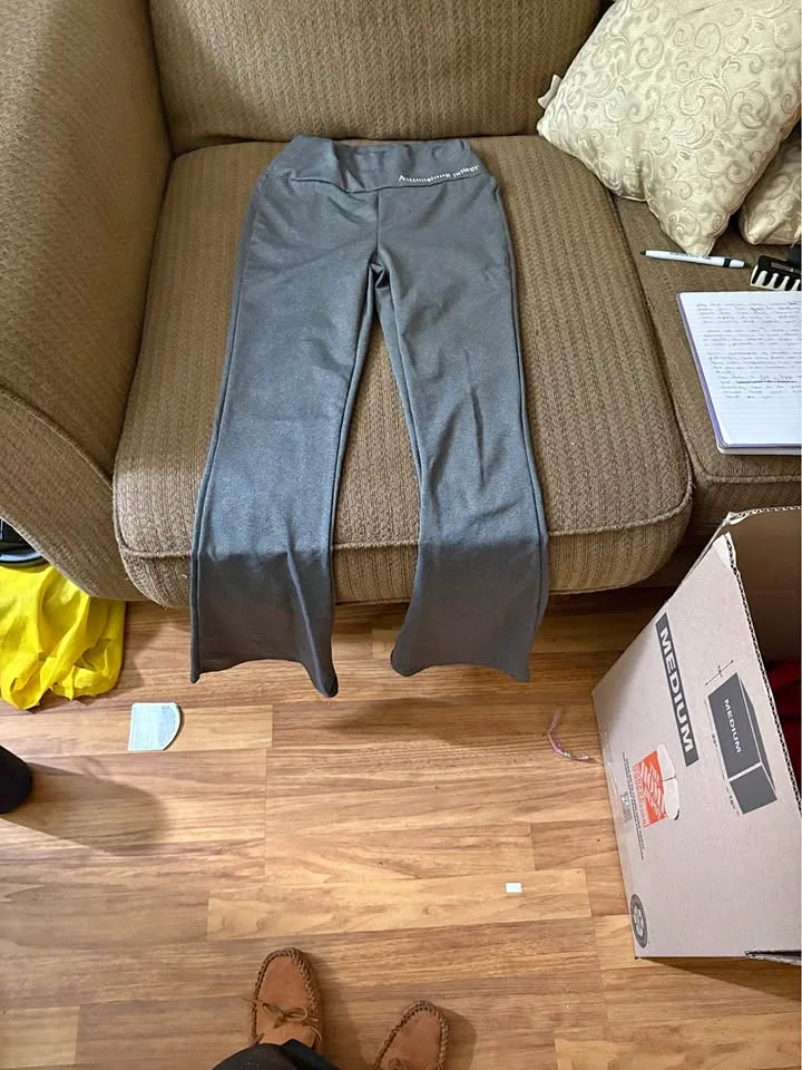 Gray Flared Leggings thumbnail