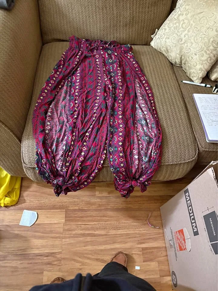 SHEIN flowy pants w/ leg slits thumbnail