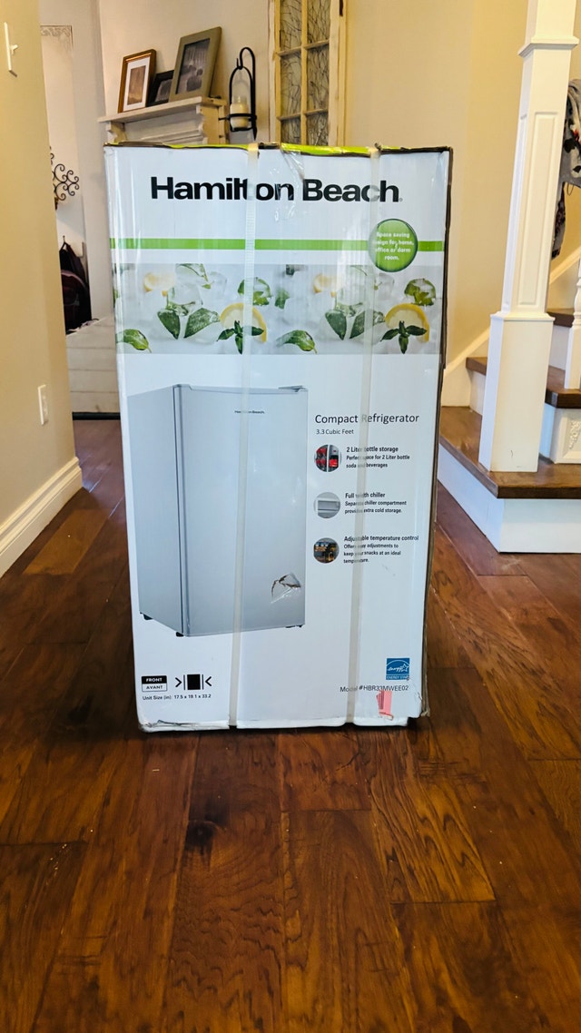 *BNIB* Hamilton Beach 3.3 cu.ft. Compact Refrigerator, White
