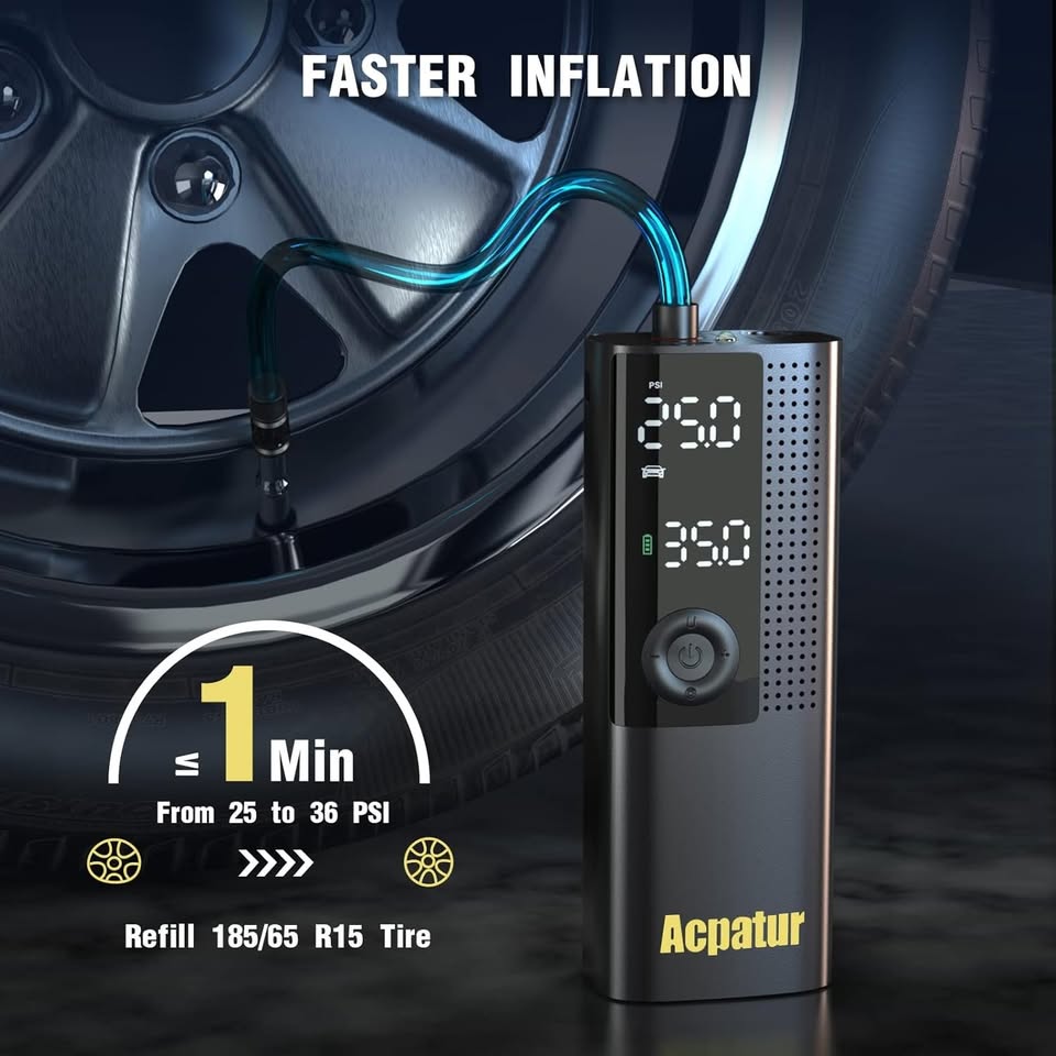 ACPATUR 150 PSI Portable Tire Inflator - photo 2