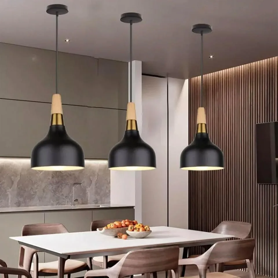 Sleek Black Macarons Chandelier image indicator(6)