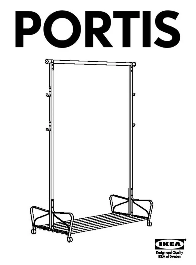 Ikea Portis Clothes Rack image indicator(2)
