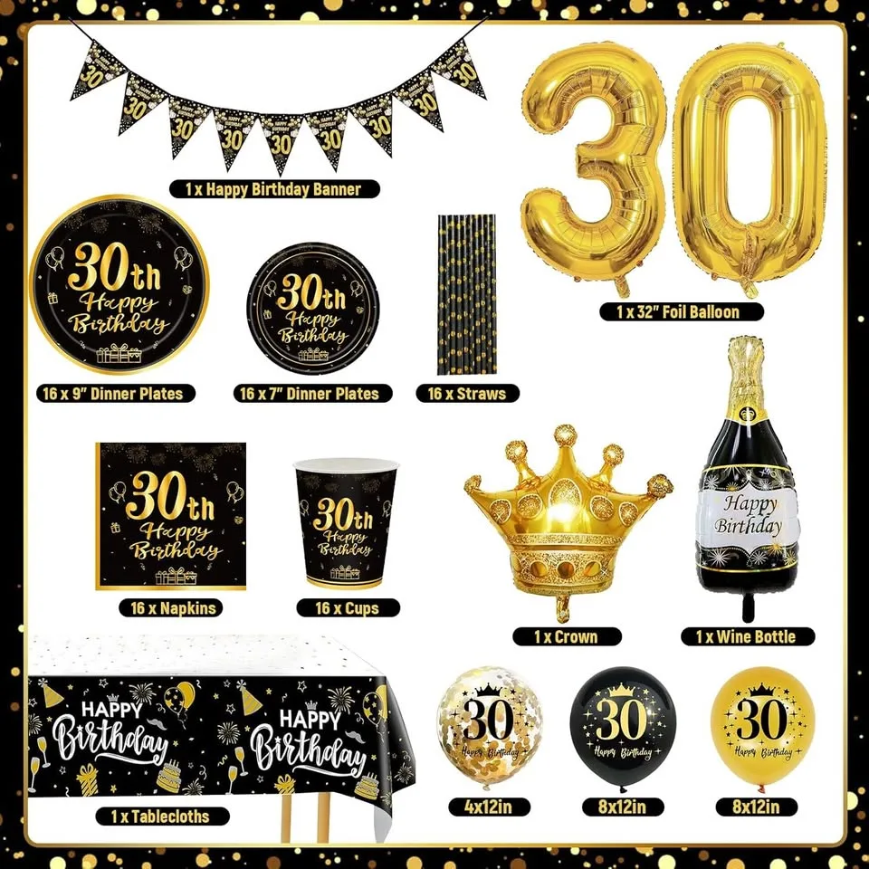 30th Birthday Decorations Party Supplies image indicator(2)