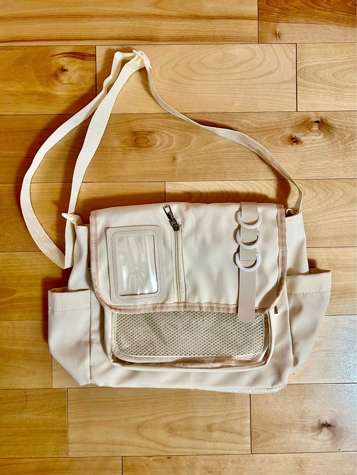 Beige Insert Messenger Bag