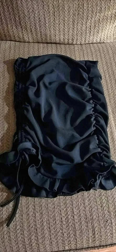 Black Mid Thigh Length Skirt thumbnail