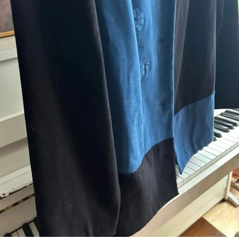 JM Collection Vintage Patchwork Floral Embroidered Blazer size L image indicator(4)