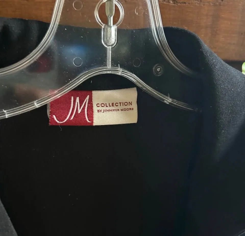 JM Collection Vintage Patchwork Floral Embroidered Blazer size L image indicator(7)