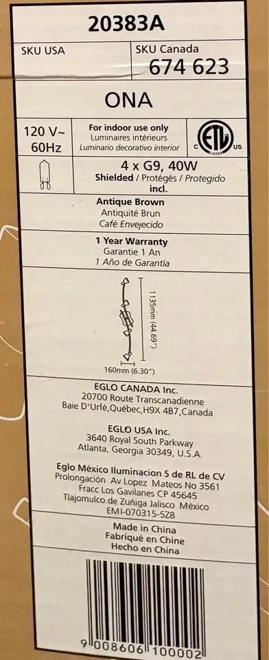 Bathroom light new in box image indicator(2)