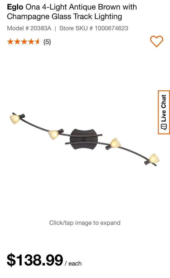 Bathroom light new in box image indicator(5)