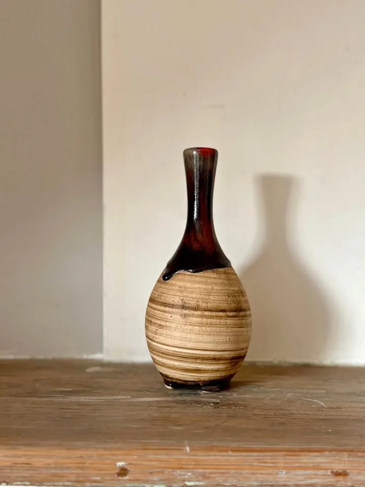 Vintage Beauce Pottery Vase - Mid Century Modern