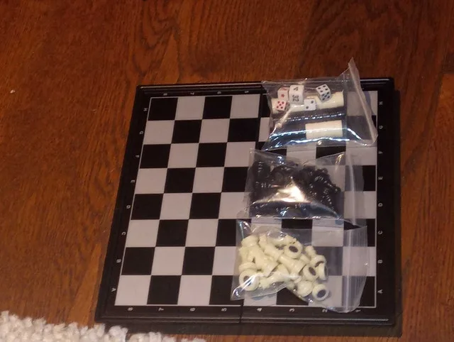 3 in 1 magnetic chessboard