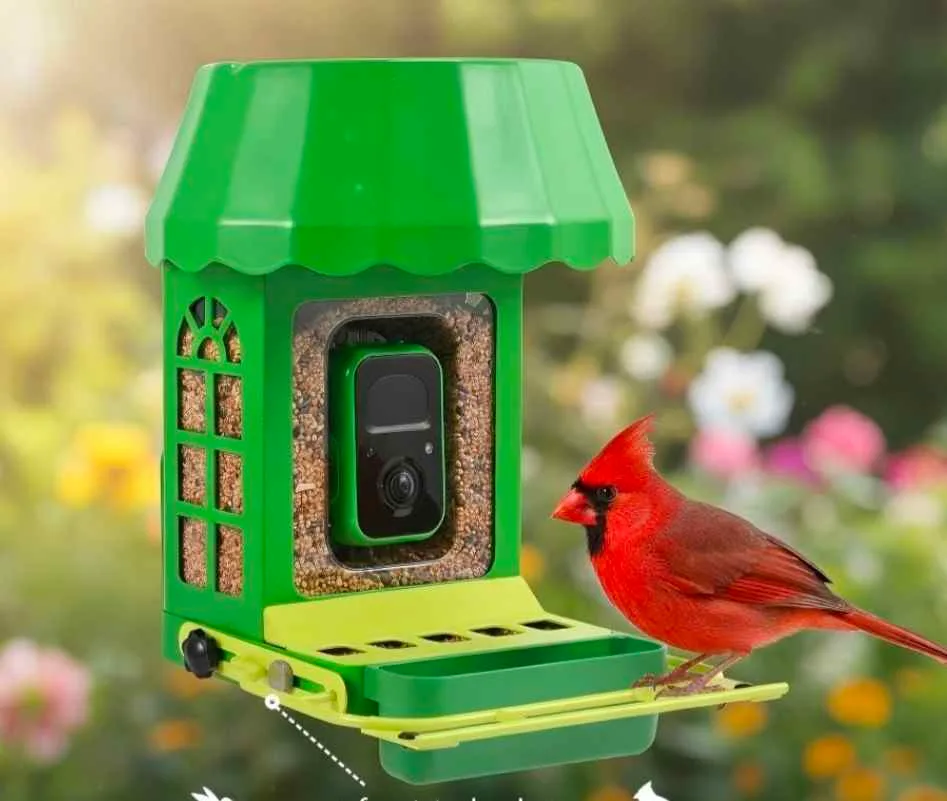 2K Camera Solar Powered Bird Watching Feeder - New image indicator(2)