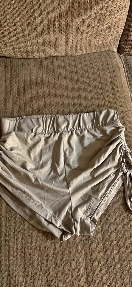 Ardene Sage Green Fabric Shorts thumbnail