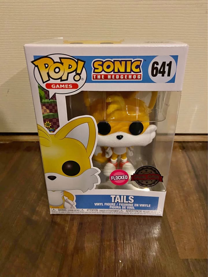 Sonic the Hedgehog Tails Flocked Funko Pop #641