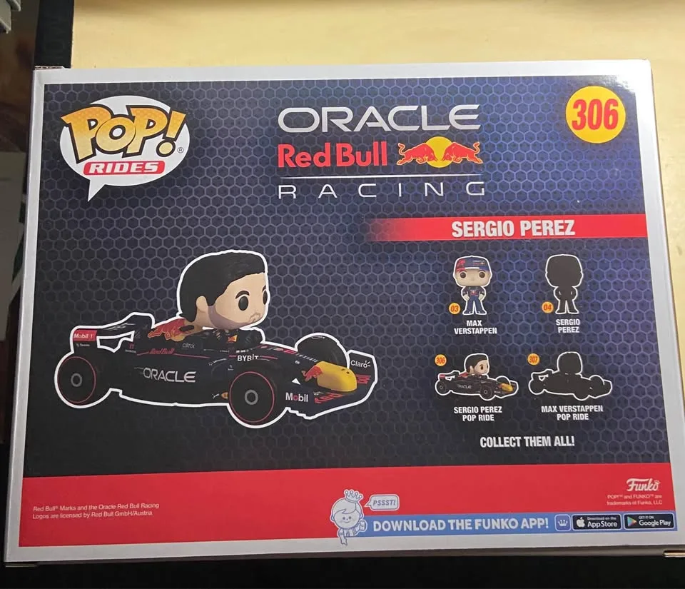 Oracle Redbull Racing Sergio Perez Formula 1 Funko Pop Ride image indicator(3)