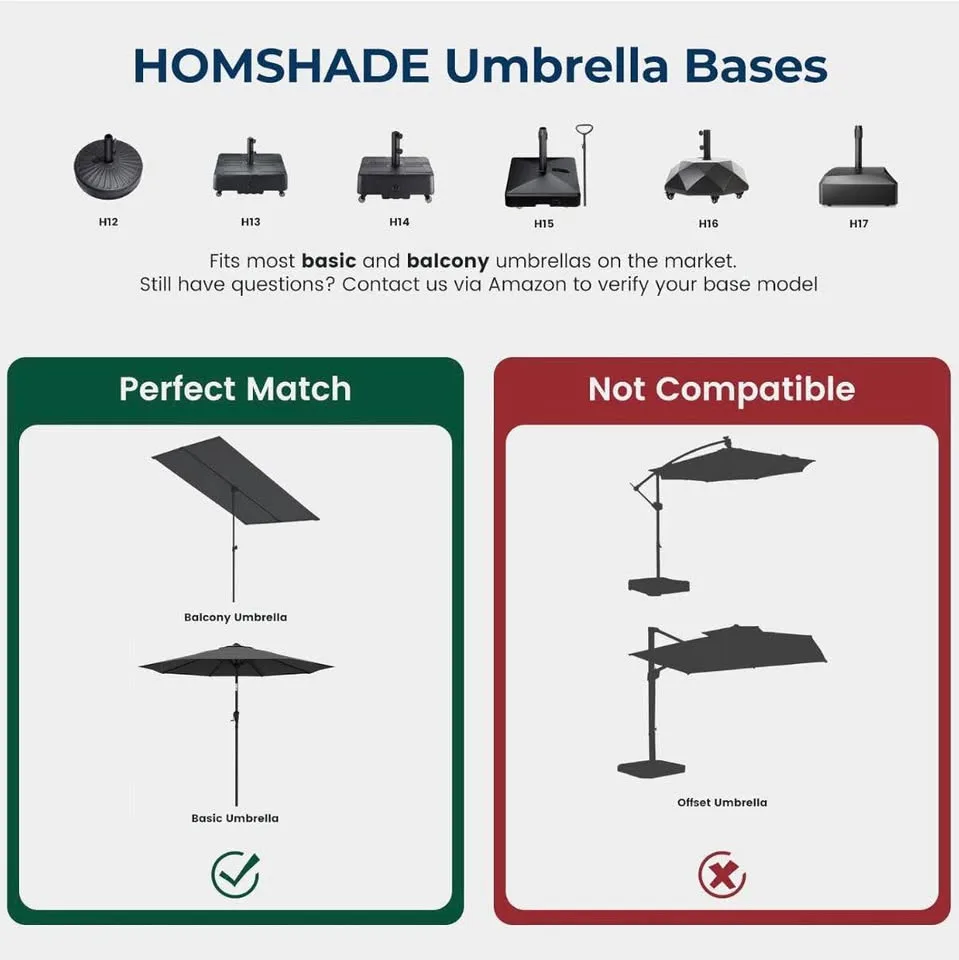 🏖️ Brand New HOMSHADE Patio Umbrella Base image indicator(2)