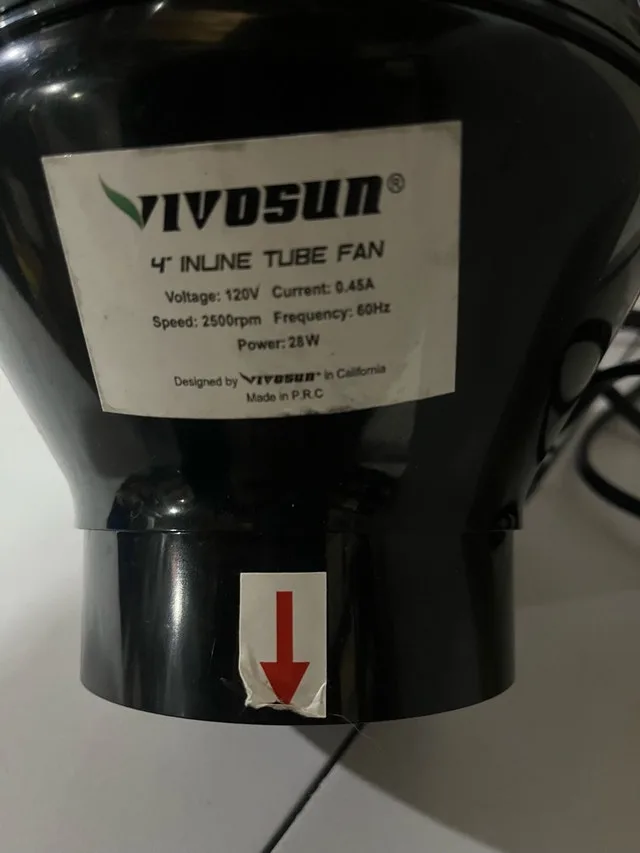 VIVOSUN 4-Inch Fan+ carbon filter image indicator(2)