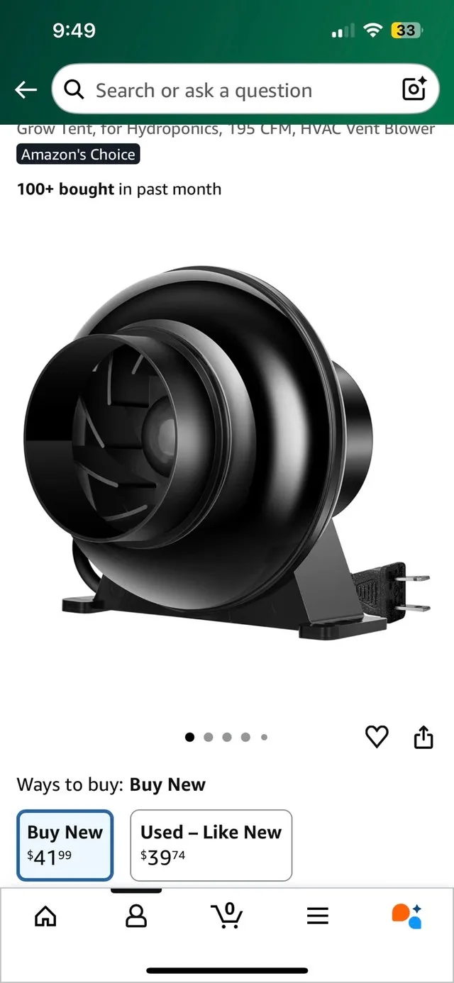 VIVOSUN 4-Inch Fan+ carbon filter image indicator(4)