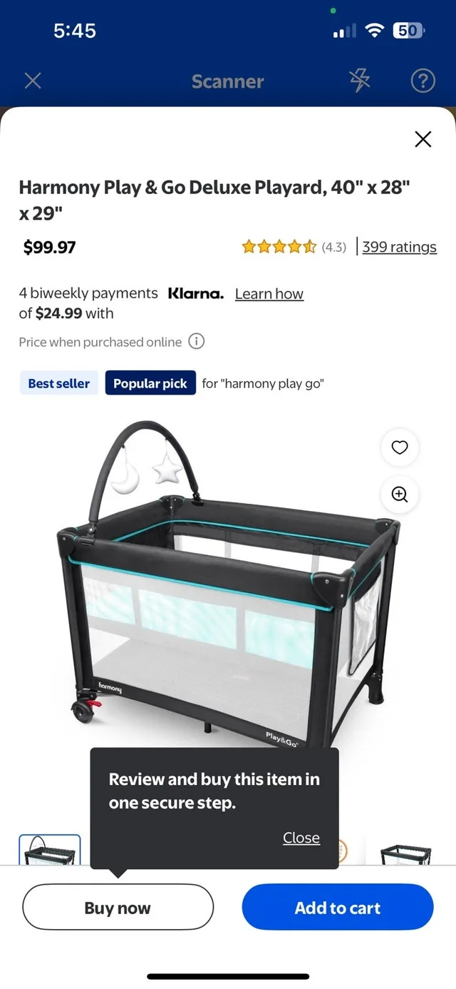 Harmony Play and Go Deluxe Playard image indicator(5)