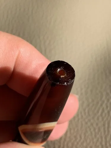 Magic Tibetan Old Style Agate One Eye 15 X 76 MM image indicator(8)