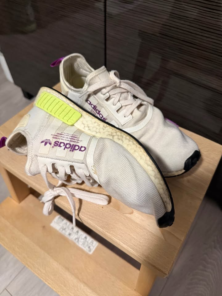 Adidas NMD R1 Chalk White - Semi Solar Yellow - photo 2